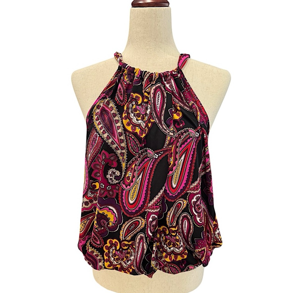 Trina Turk Paisley Halter Top size S - Picture 2 of 9